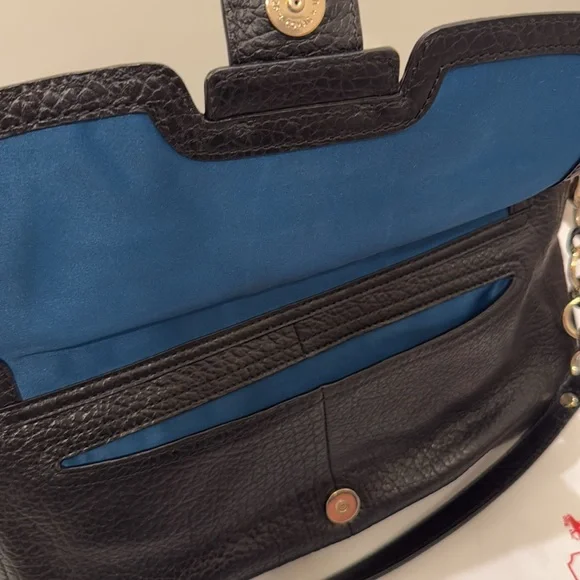 Coach Madison Handbag with Pebbled Black Leather - Picture 10 of 12